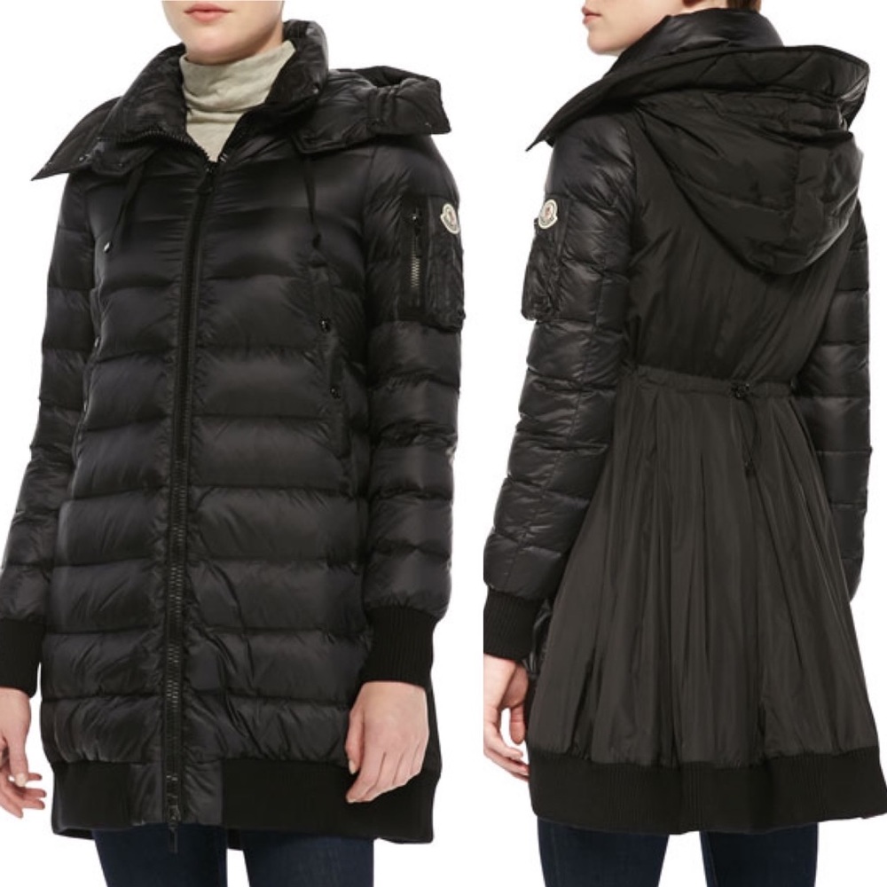 Moncler Drawstring-Back Puffer Jacket Olive Green… - image 1